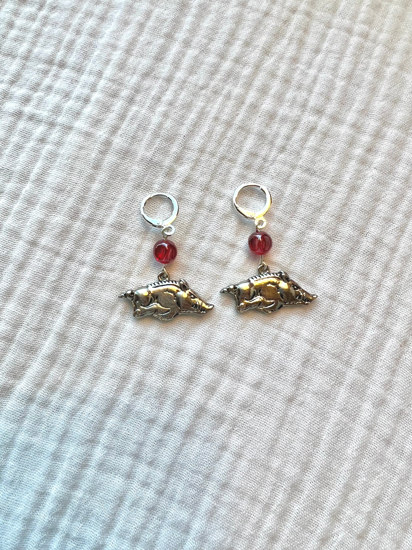 Razorback Earrings - University of Arkansas