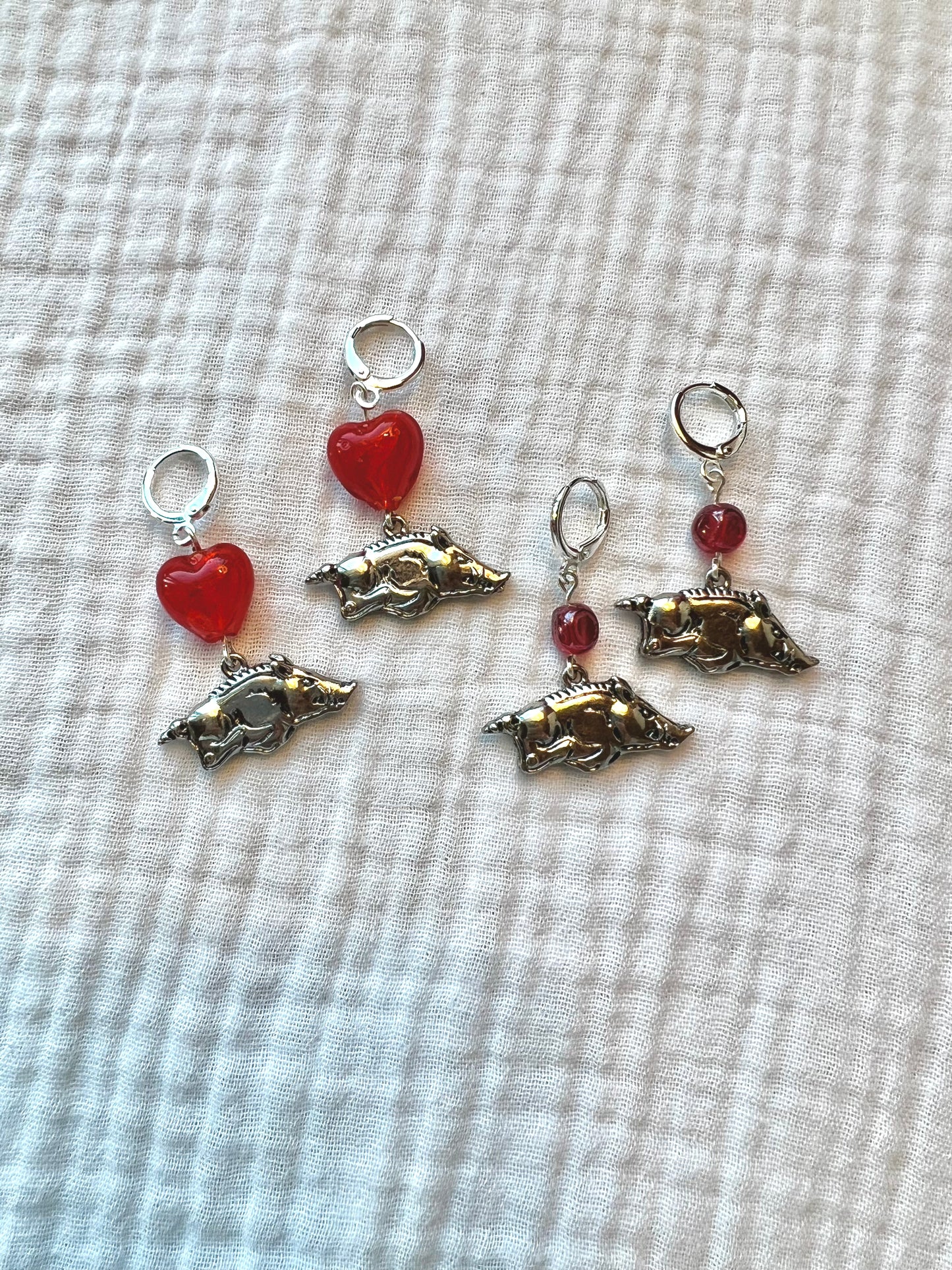 Razorback Earrings - University of Arkansas